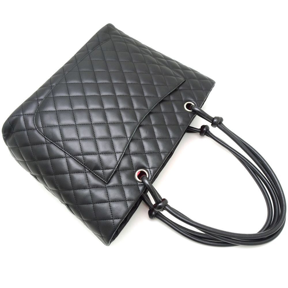 Chanel Tote Bag Cambon Line Calf x Patent Leather Black - Picture 3 of 7